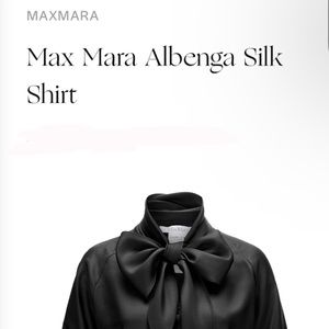 Albenga Tie Neck Silk Blouse
